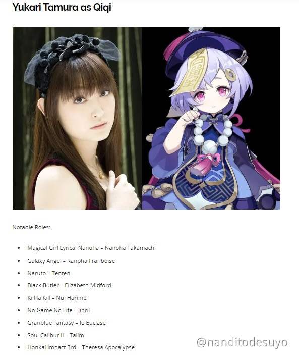 The Voice Actor In Genshin Impact Genshin Impact Official Community