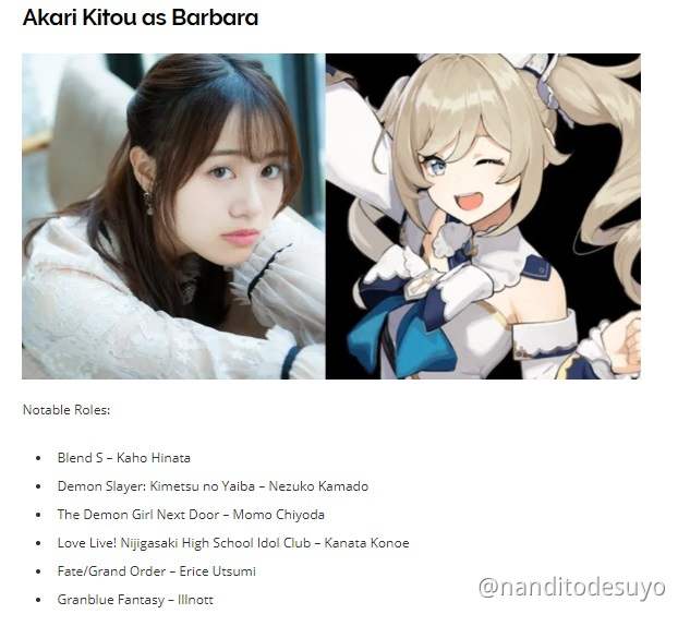 pix Momo Bleach Voice Actor the voice actor in genshin impact