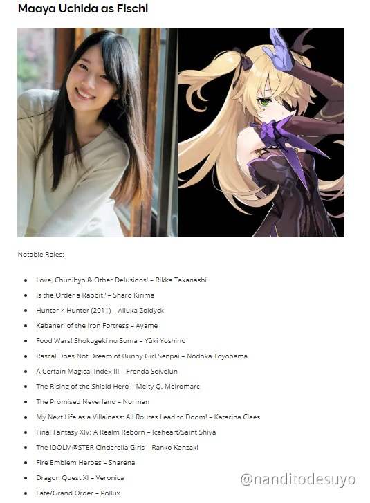 The Voice Actor In Genshin Impact Genshin Impact Official Community