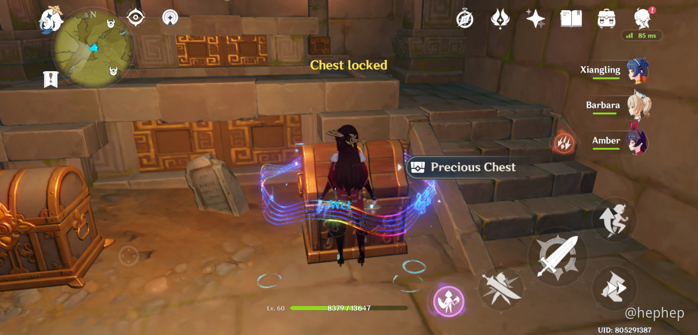 BUGGED Chest locked after defeating bosses in world quest Nine