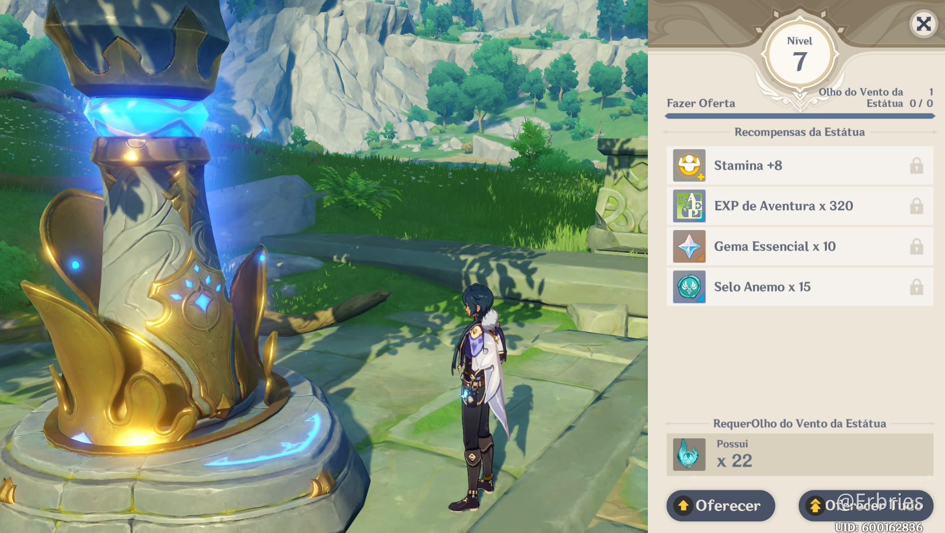 Statues of the Seven bug 0/0 level 7 Genshin Impact HoYoLAB