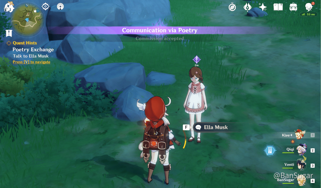 Poetry exchange genshin