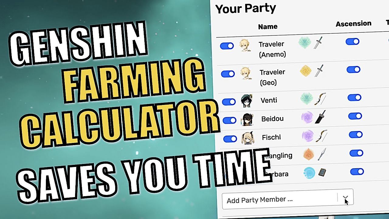Support Share Genshin Farming Calculator Genshin Impact Official Community