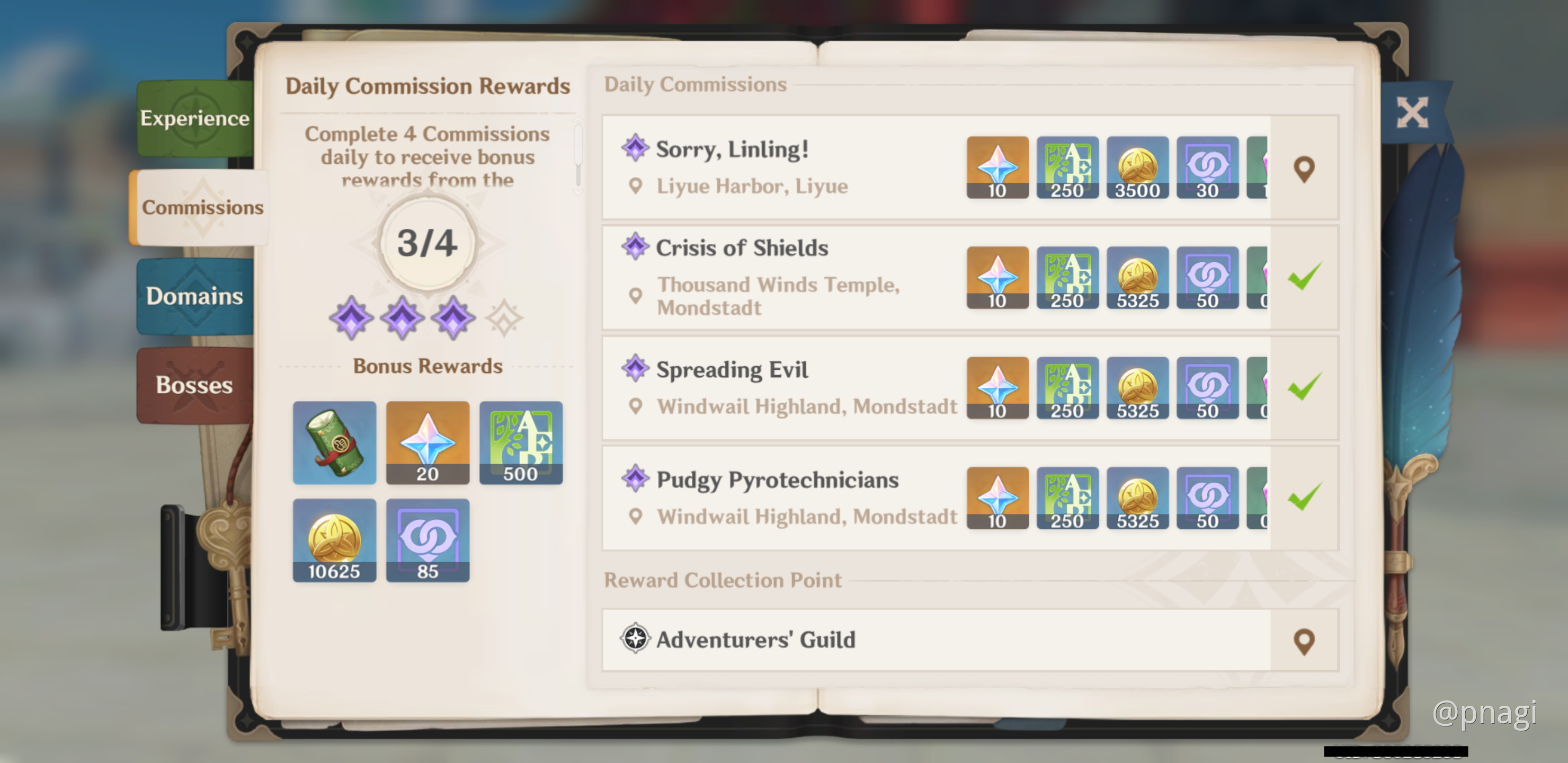 Daily Commission Bug - Couldn't Proceed | Genshin Impact | HoYoLAB