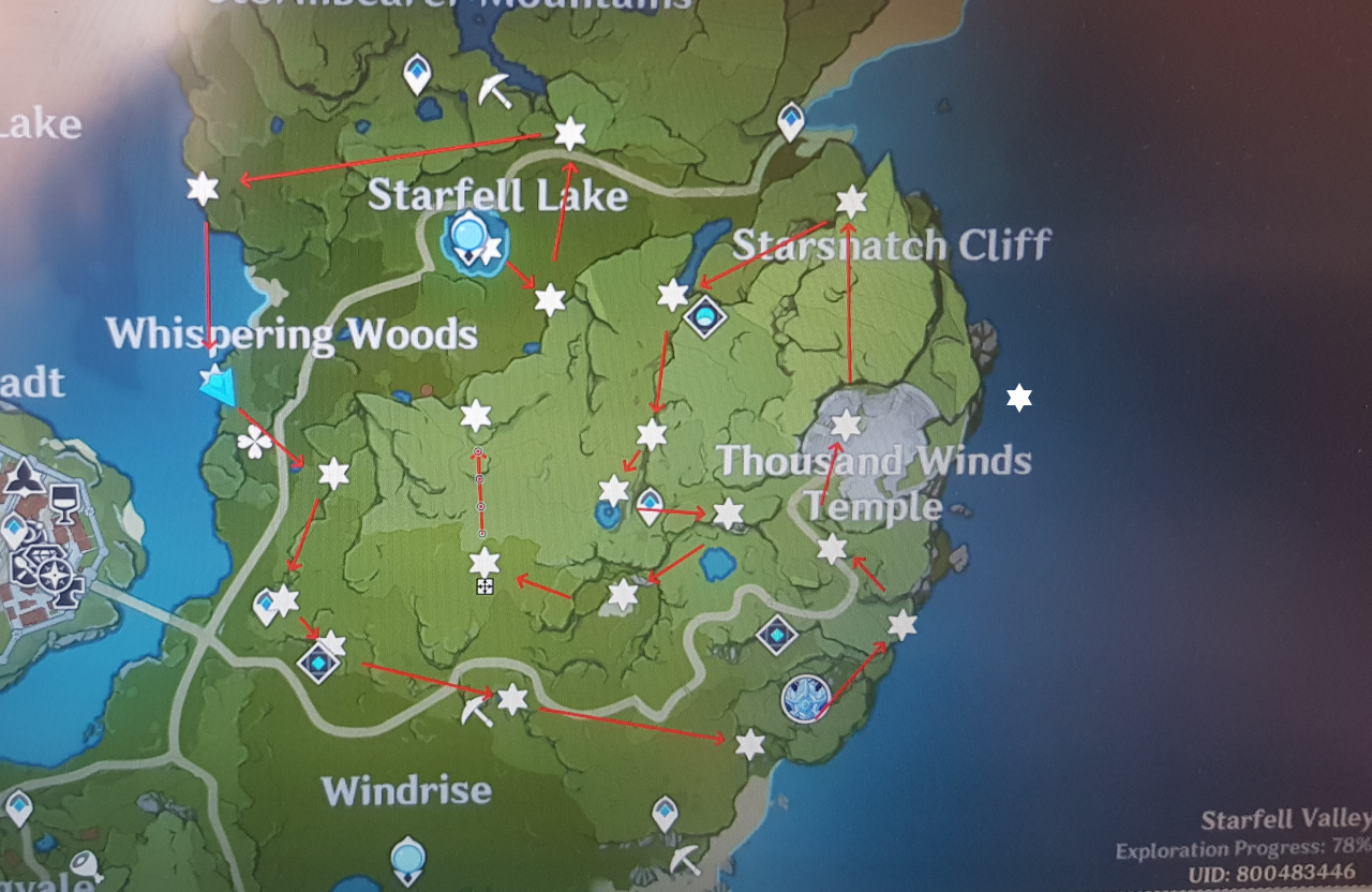 All 20 meteorite locations at each region(except starfell valley at 22