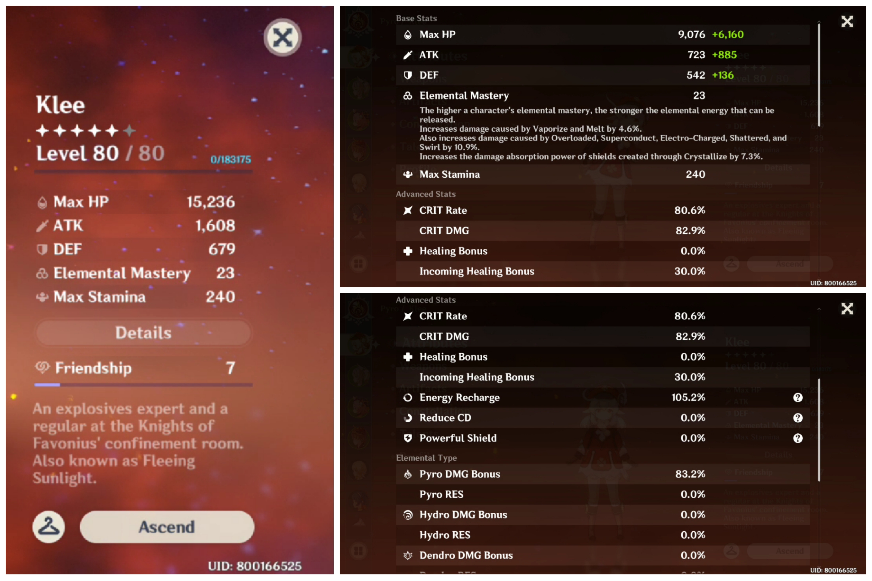 Need help rate my Klee build Genshin Impact HoYoLAB