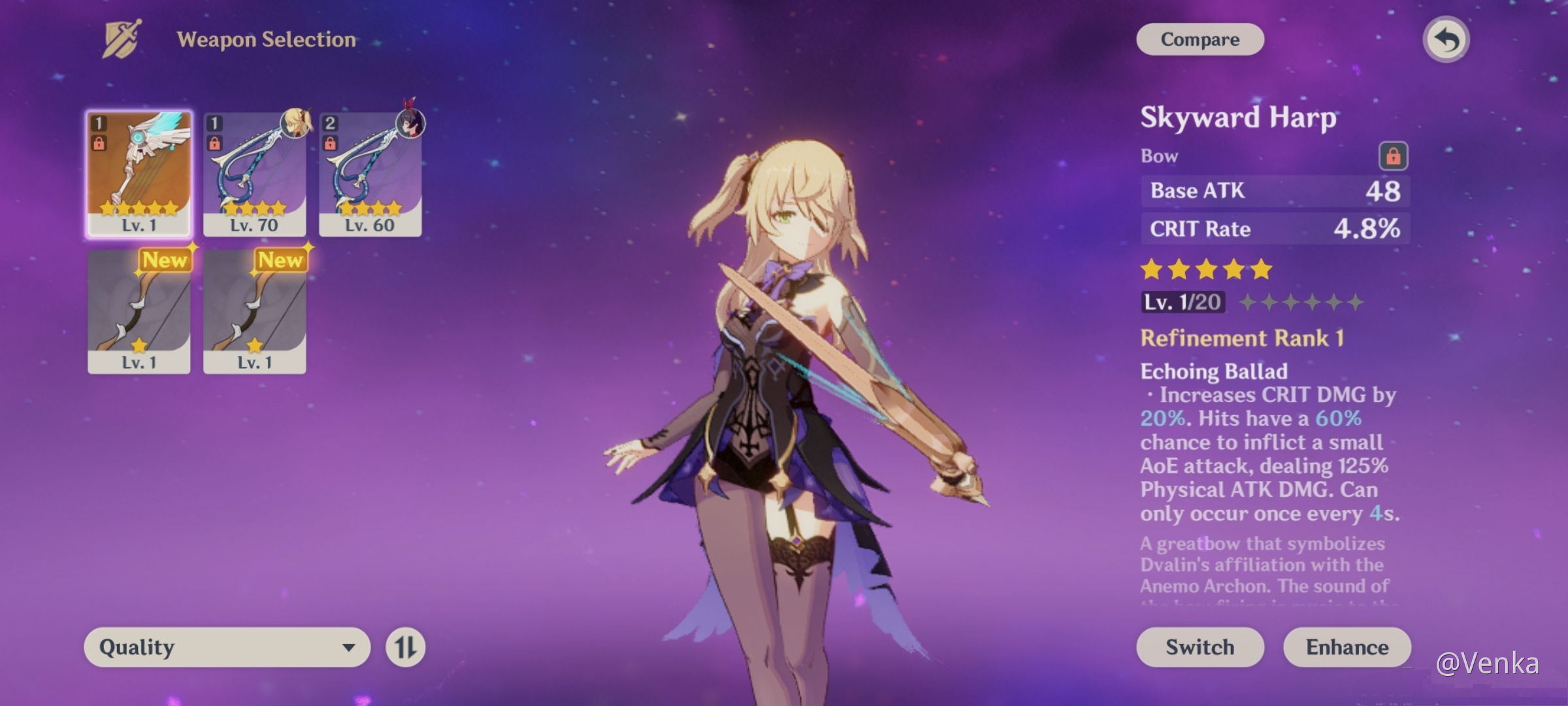Any Advice For Leveling A 5 Stars Bow Genshin Impact Official