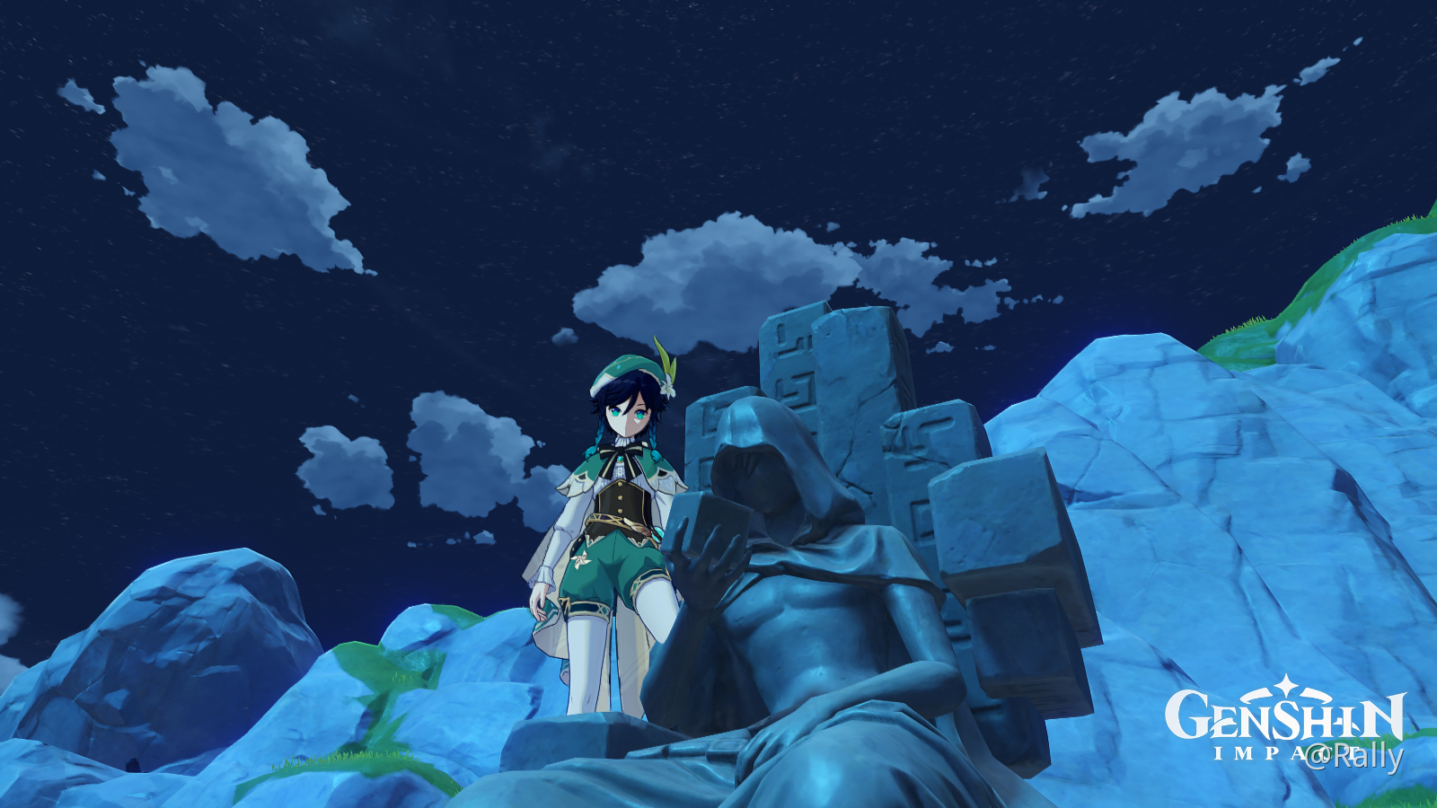 Genshin impact geo statue