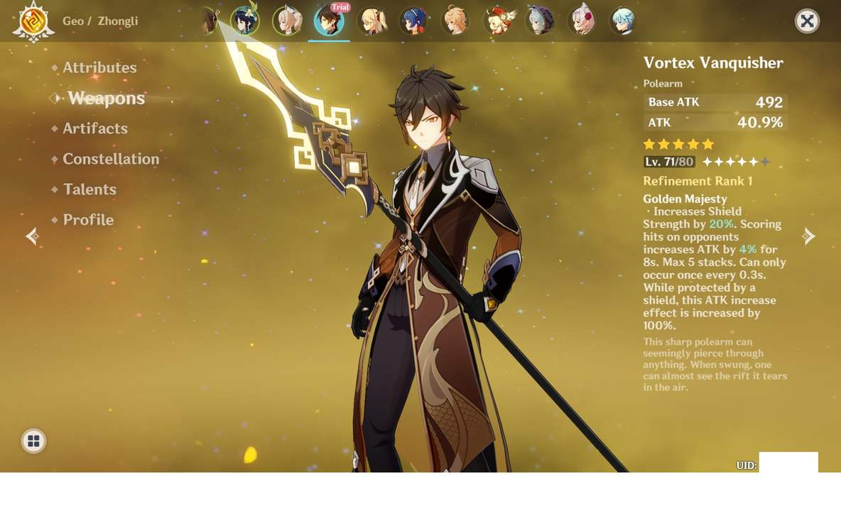 This Is The Trial Build And Stats Of Zhongli Genshin Impact Official Community This Is The Trial Build And Stats Of Zhongli Genshin Impact Official Community