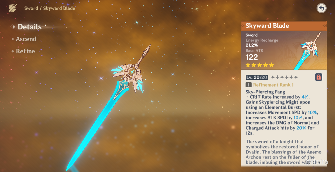 Most efficient with Skyward Blade? Genshin Impact HoYoLAB