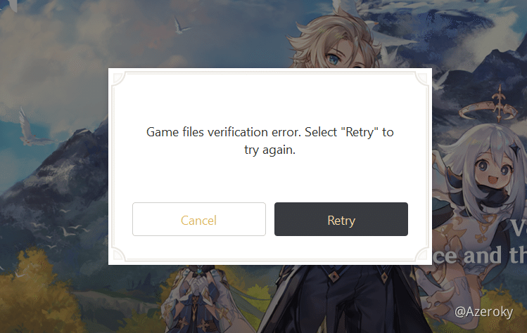 Game Files Verification Error On Update 1 2 Genshin Impact Official Community