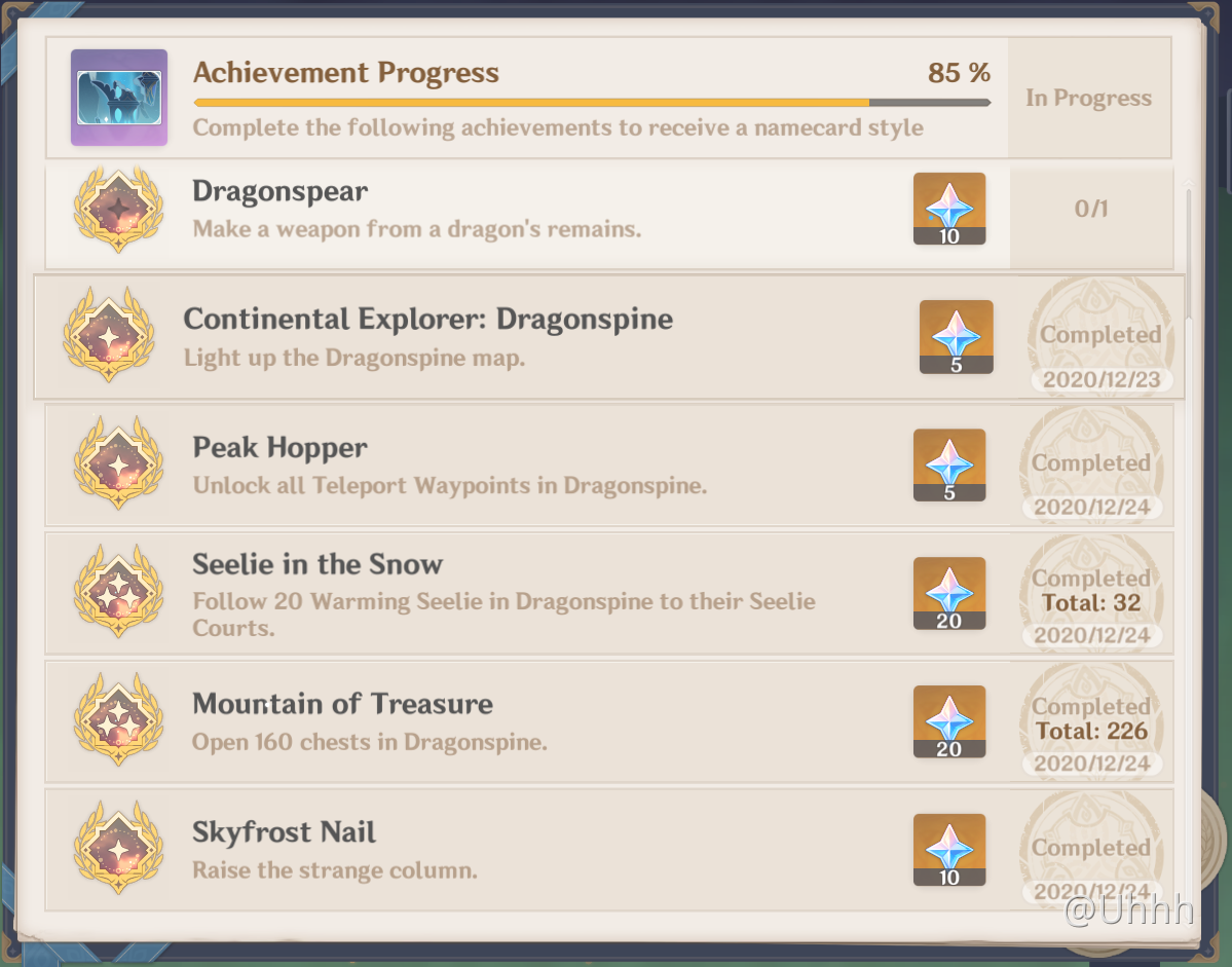 Total number of chests in Dragonspine Genshin Impact HoYoLAB