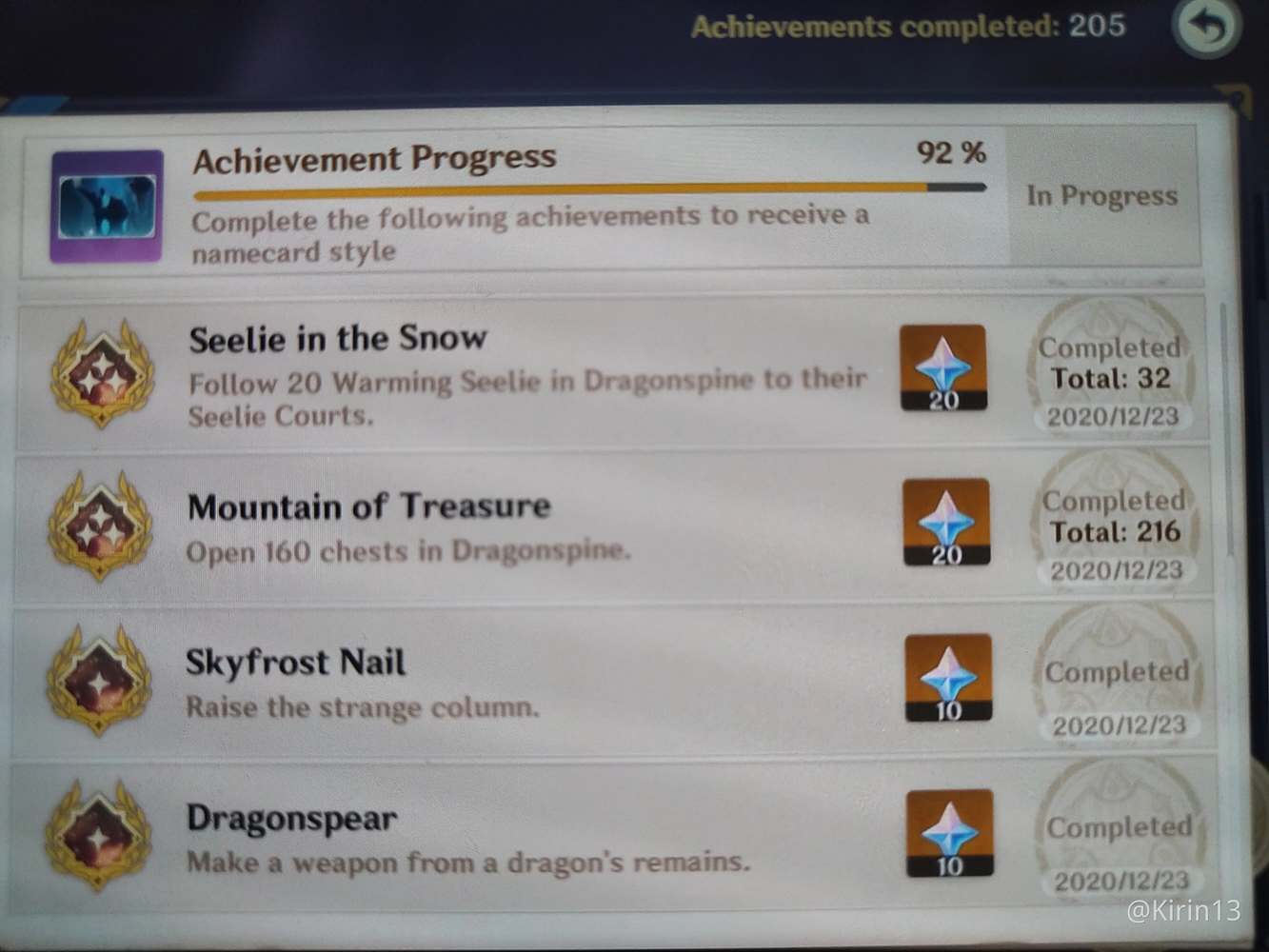 how many Chest in dragonspine? Genshin Impact HoYoLAB