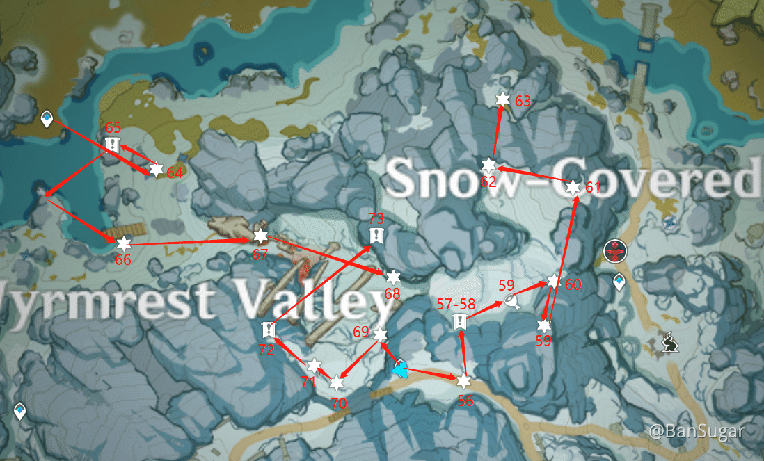 [Guide] DragonSpine Chest Route (5673) Genshin Impact HoYoLAB