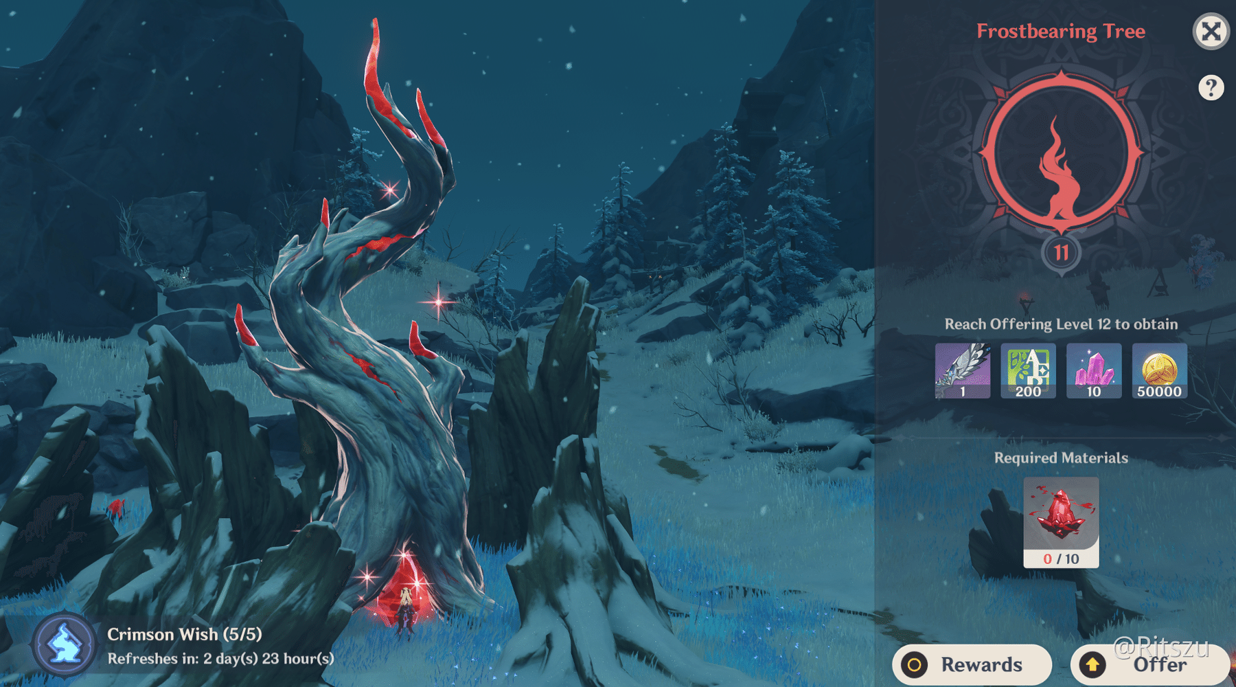 now Lvl 11 frost bearing tree, will we get to level 12? Genshin Impact