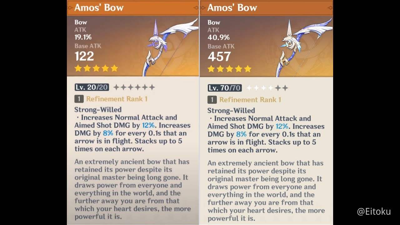 Amos Bow Genshin Impact Official Community