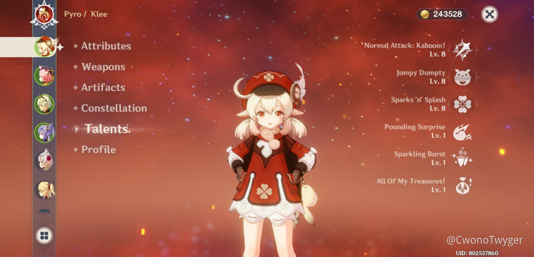 [ KLEE BUILD] V.1 Genshin Impact HoYoLAB