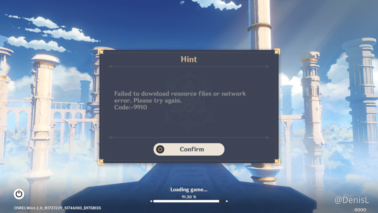 Failed To Download Resources Genshin Impact Official Community