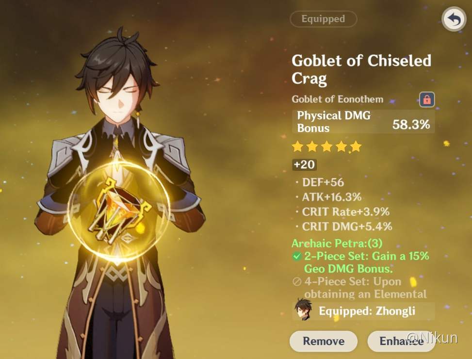 My Zhongli Build Genshin Impact HoYoLAB