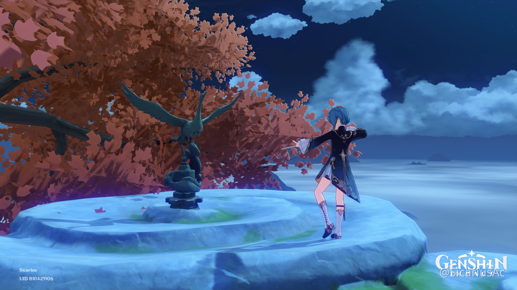 Guhua Geek practising his martial arts Genshin Impact HoYoLAB