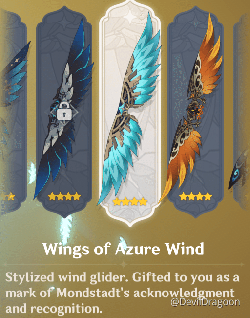 My Glider collection is complete =) Genshin Impact HoYoLAB