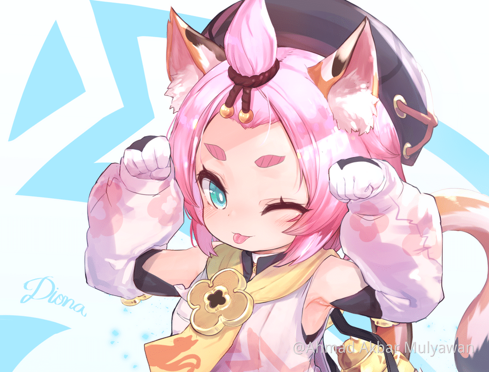 Diona Genshin Impact Official Art Happy Birthday Diona Genshin Impact Official Community happy birthday diona genshin impact