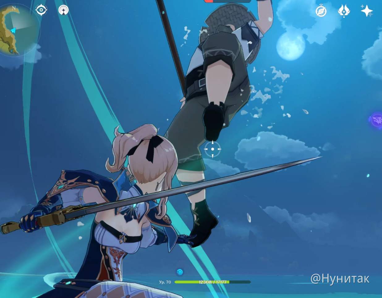 Джин, озеро, луна... мужик с лопатой:) Genshin Impact | HoYoLAB