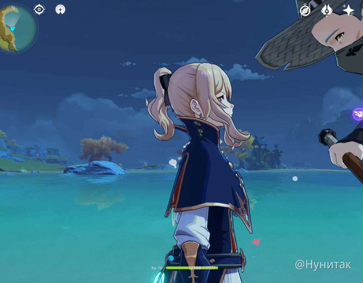 Джин, озеро, луна... мужик с лопатой:) Genshin Impact | HoYoLAB