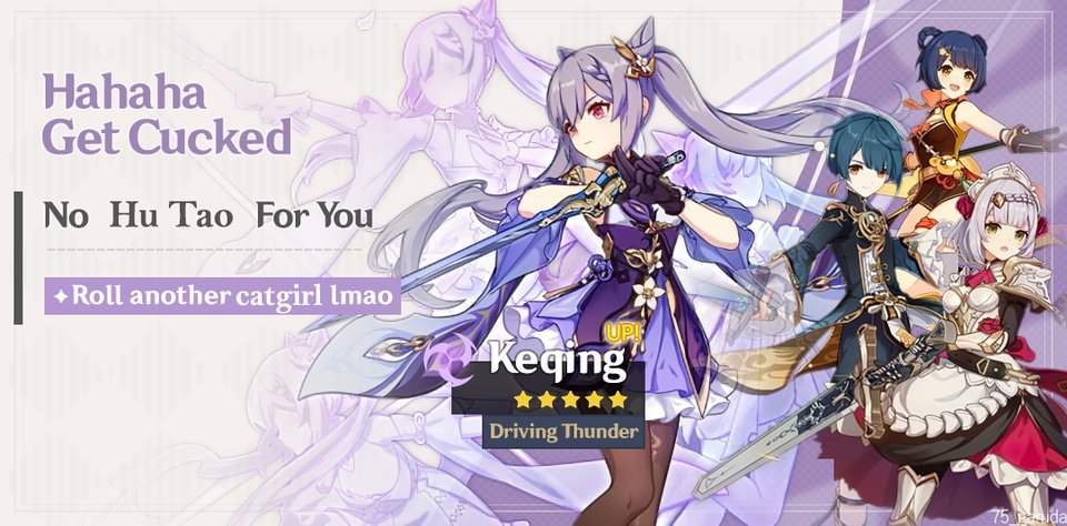 Roll Another Catgirl Please Genshin Impact Official Community Cheeky hu tao i drew! roll another catgirl please genshin