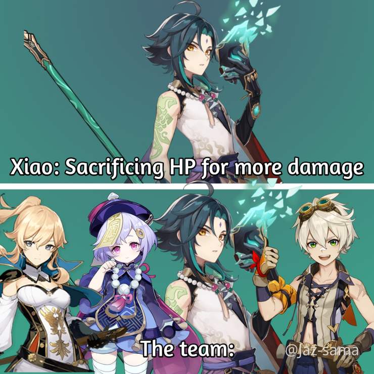 A Xiao Team Comps Meme Genshin Impact Official Community