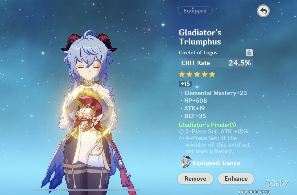 Finally got a 5 star crit rate artifact Genshin Impact | HoYoLAB