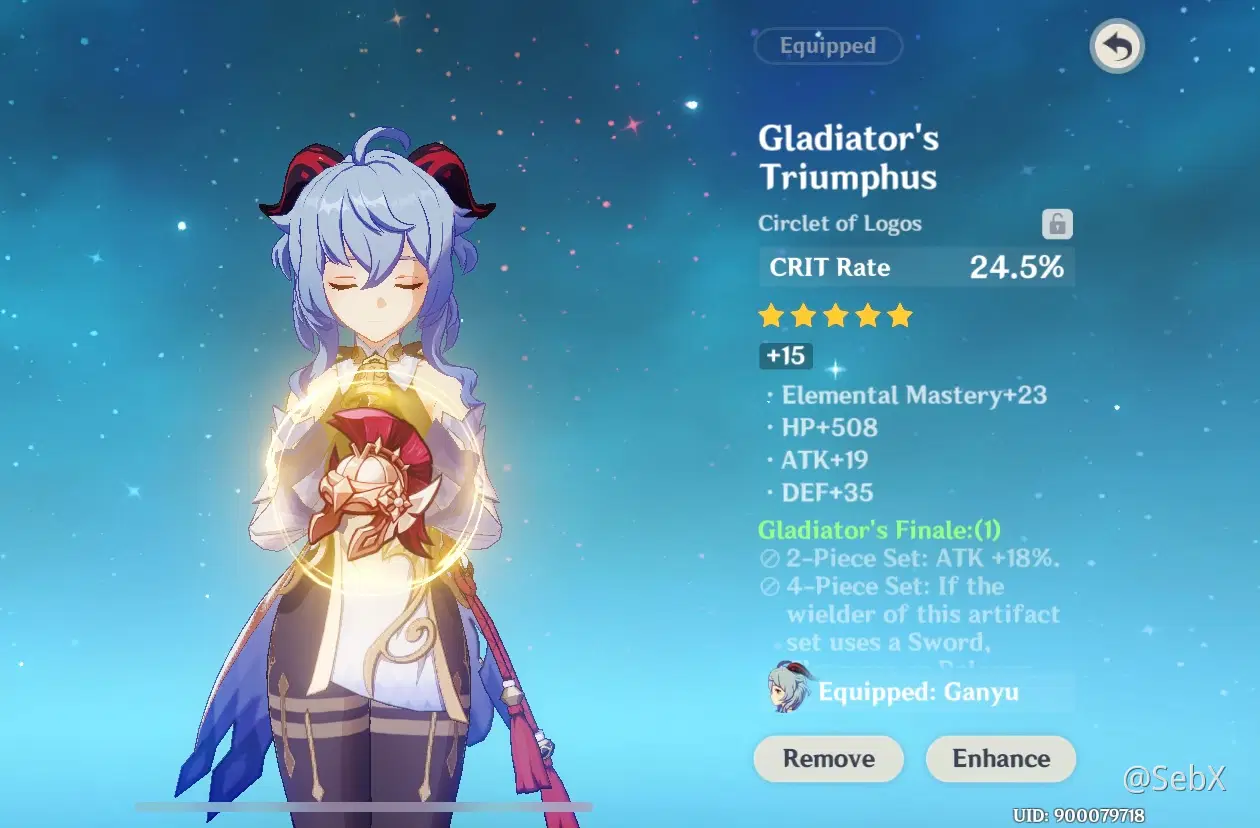 Finally got a 5 star crit rate artifact Genshin Impact | HoYoLAB