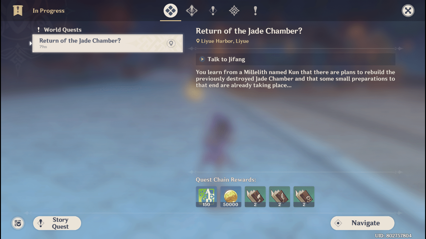 "Fishing for Jade" and "Return of the Jade Chamber?" Quests are now