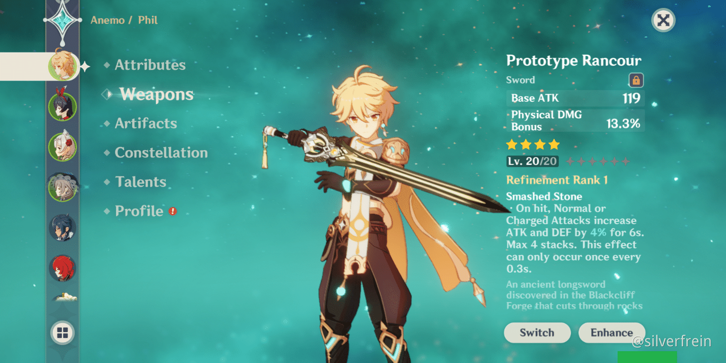 Self Challenge Play Genshin Impact Only With Free Characters Genshin Impact Official Community The blade is forged from a combination of blackcliff crystal and a crimson ore. self challenge play genshin impact