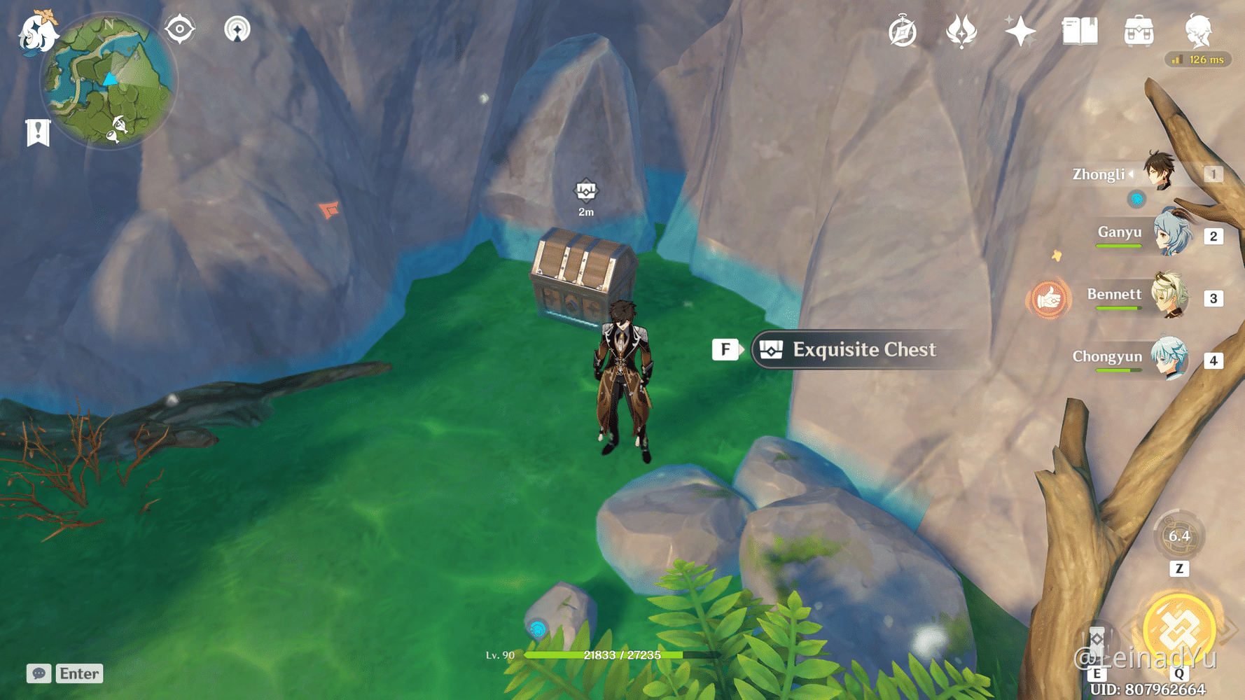 [Secret Chest Bishui Plain] Near the cave Genshin Impact HoYoLAB