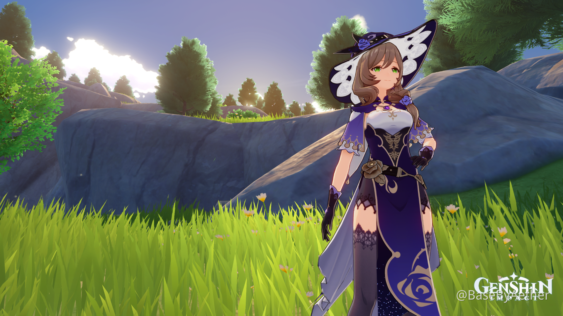 Lisa is relaxing in the woods Genshin Impact | HoYoLAB