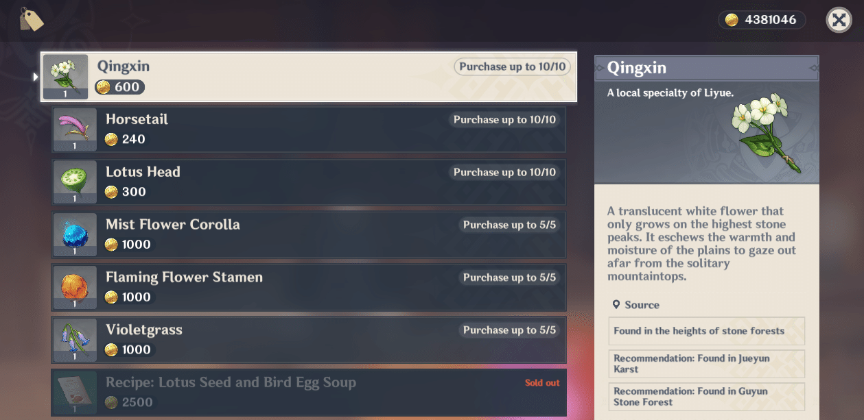 [Guide] How to get 33 Qingxin in just 5 minutes Genshin Impact HoYoLAB