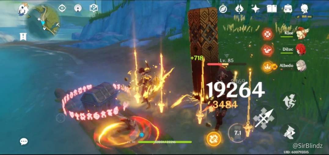 No food buffs, no domain buffs, no buff. Just Zhongli's raw