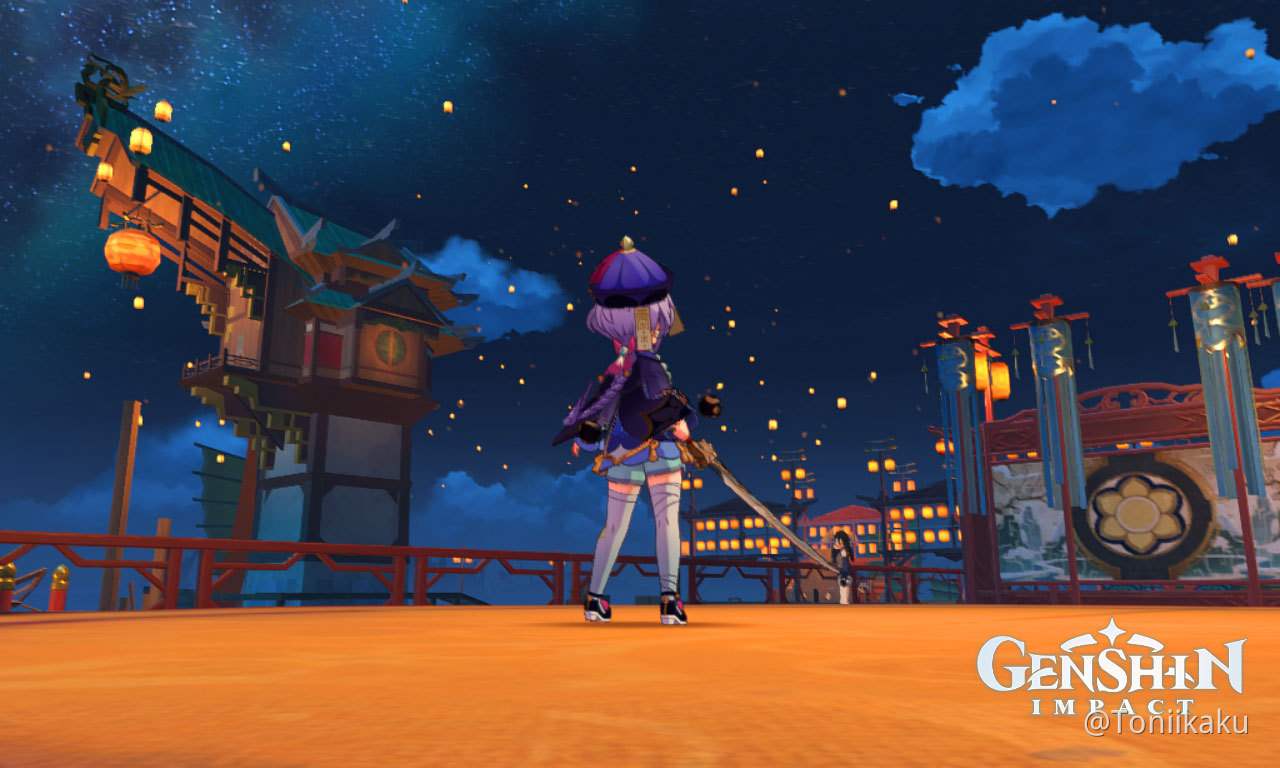 Qiqi Posing for the Lantern Light Genshin Impact HoYoLAB