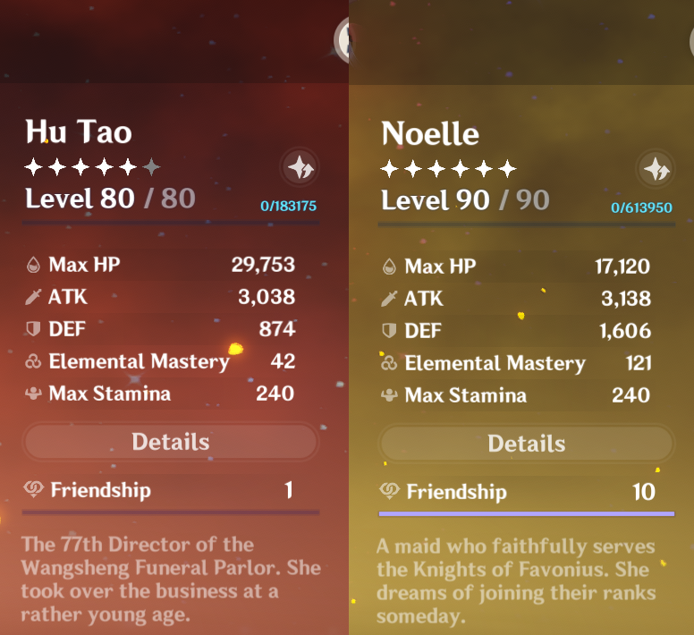 Stacking atk base on HP Genshin Impact HoYoLAB