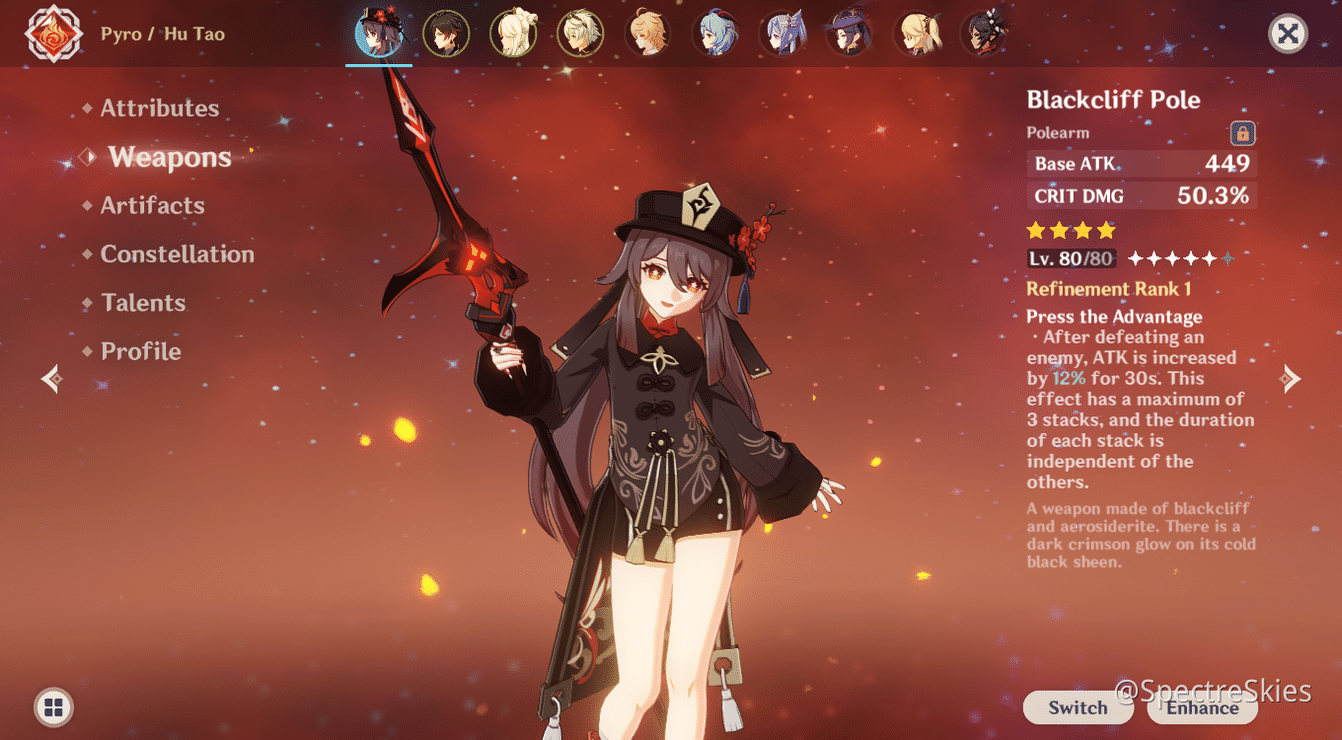 F2P Friendly Hu Tao Build Genshin Impact Official
