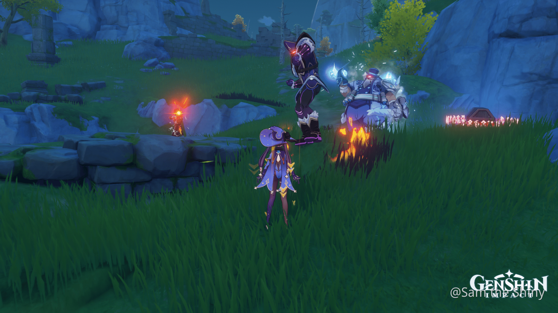 When your Fatui Electrohammer Vanguard lose his weapon and goes really