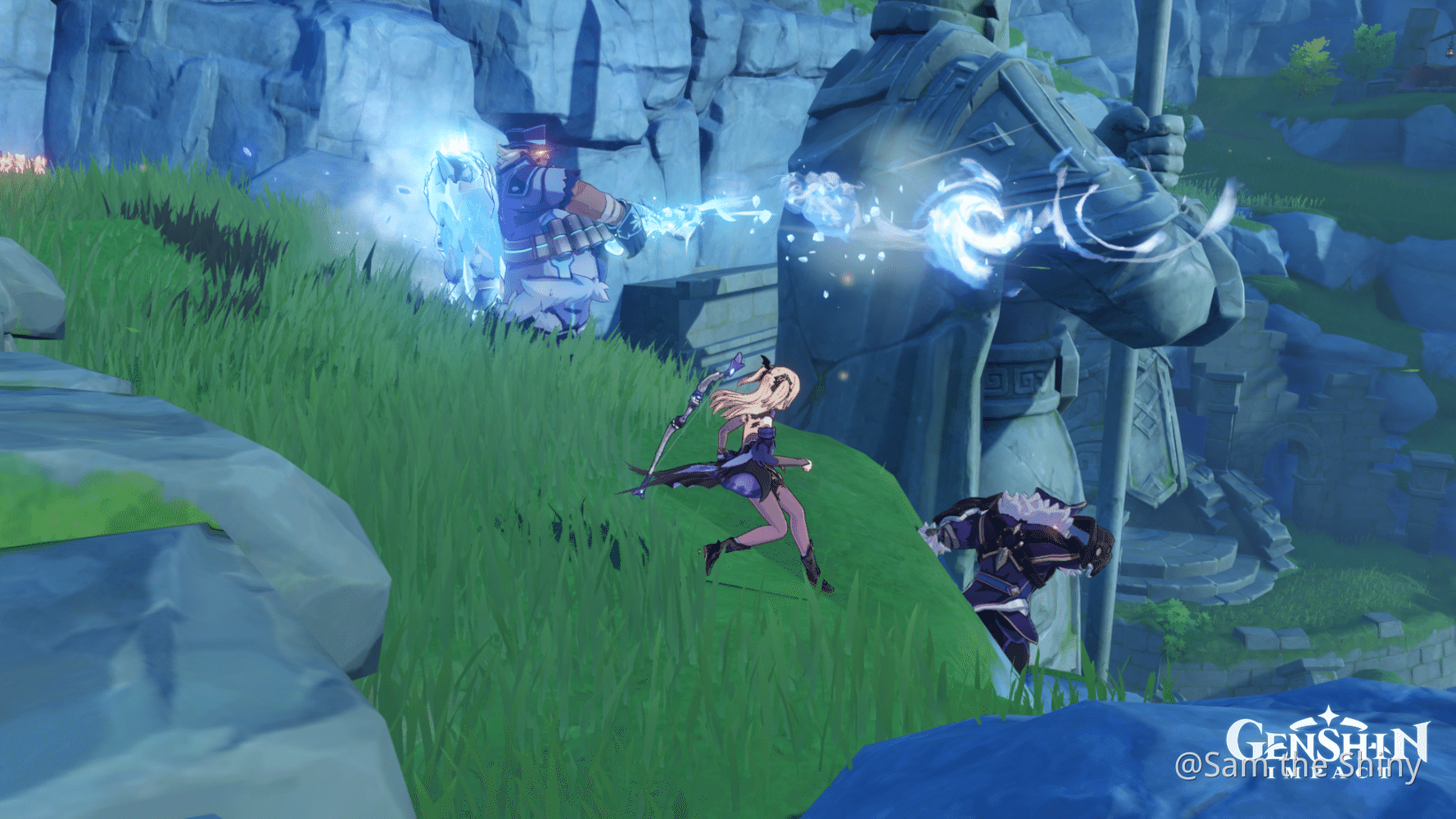 When your Fatui Electrohammer Vanguard lose his weapon and goes really