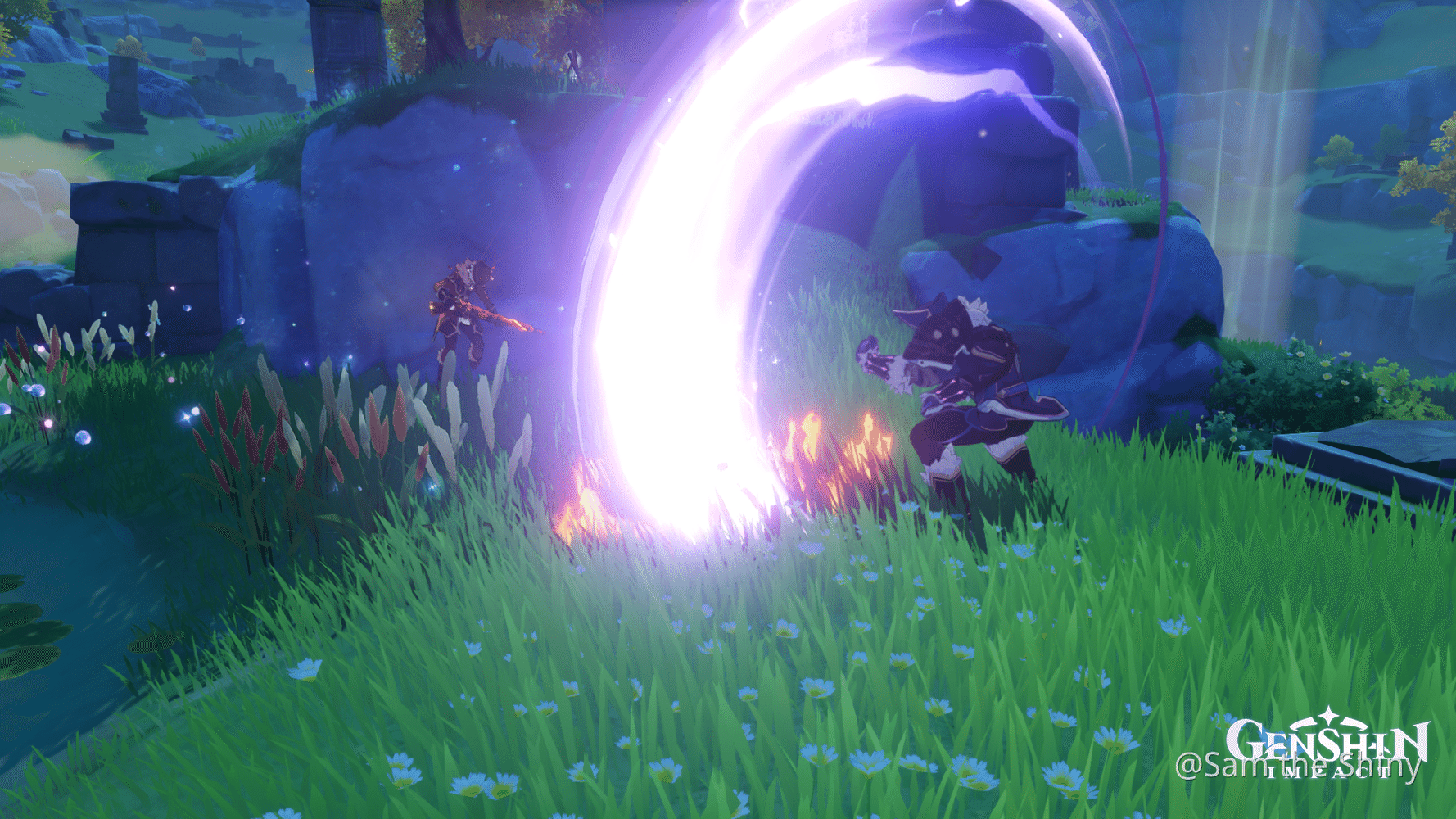 When your Fatui Electrohammer Vanguard lose his weapon and goes really