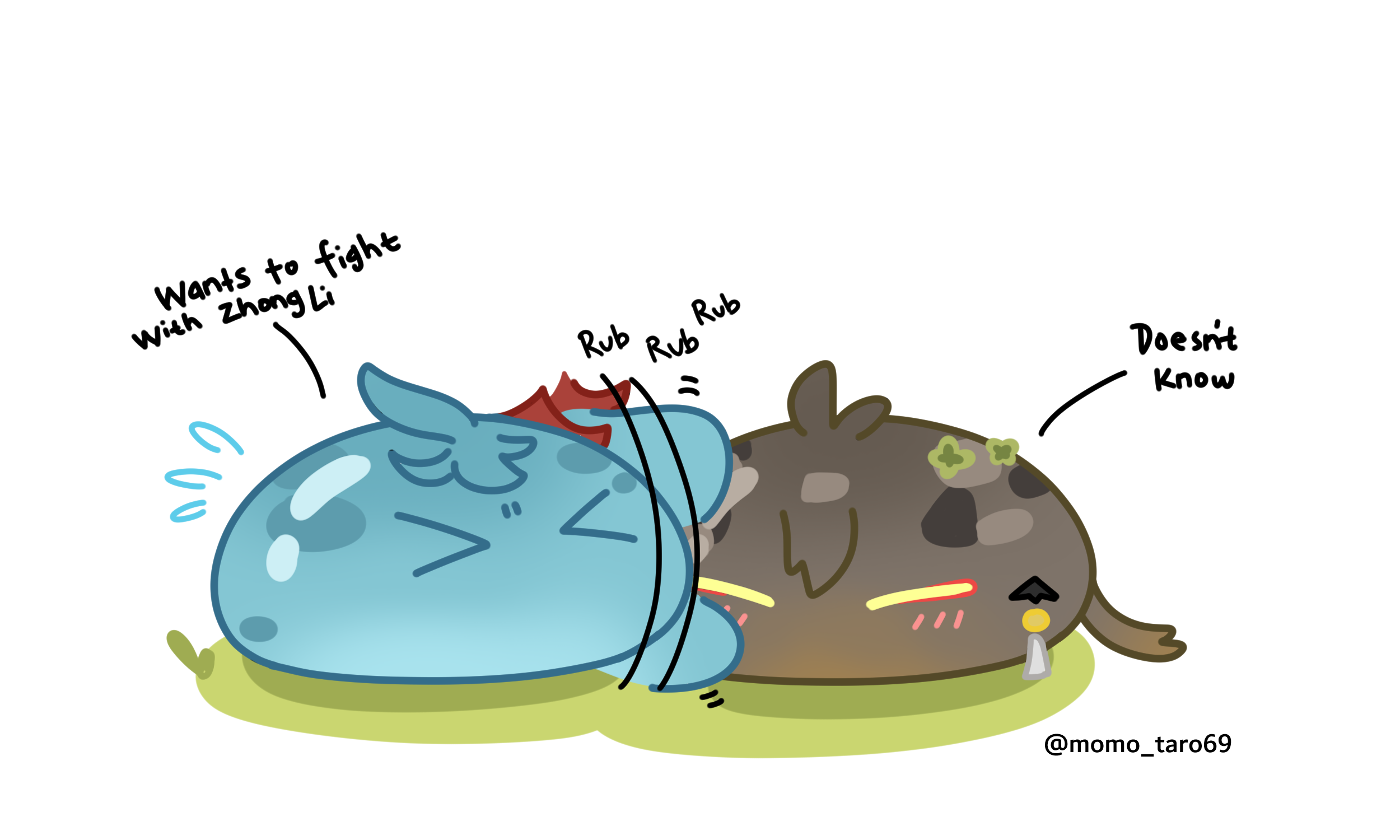 Childe and Zhongli slime part 2 Genshin Impact | HoYoLAB