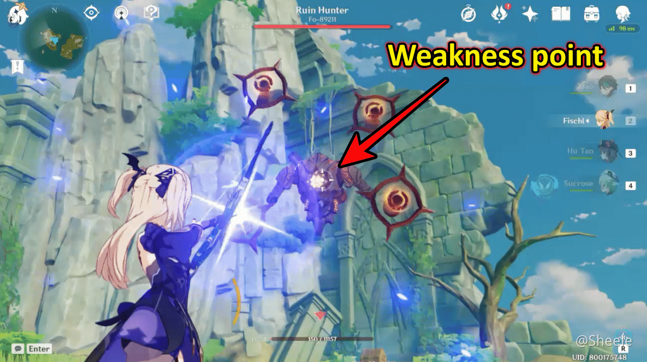 Genshin Impact Weak Points Point Portal