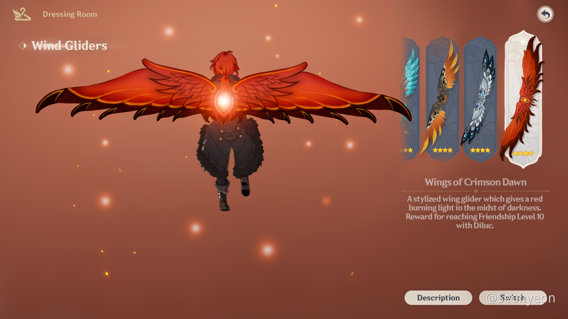 Friendship Lvl 10 Character Glider Genshin Impact HoYoLAB