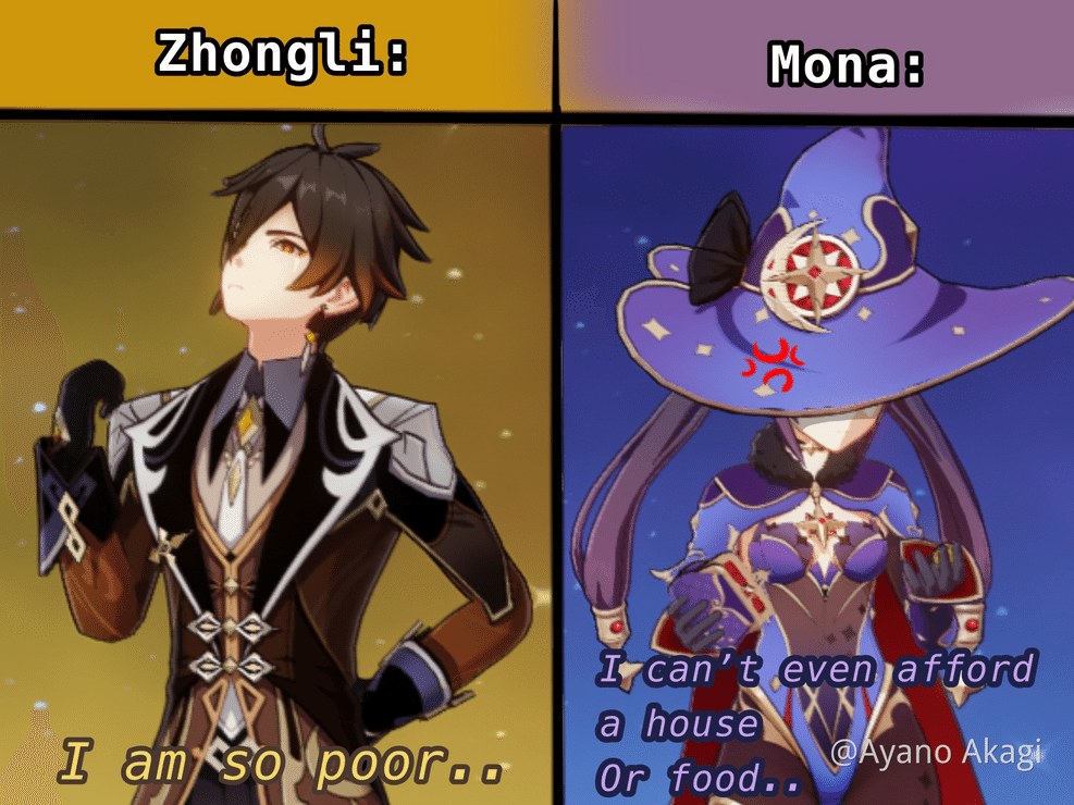 Mona Is Broke. - Genshin Impact - Official Community
