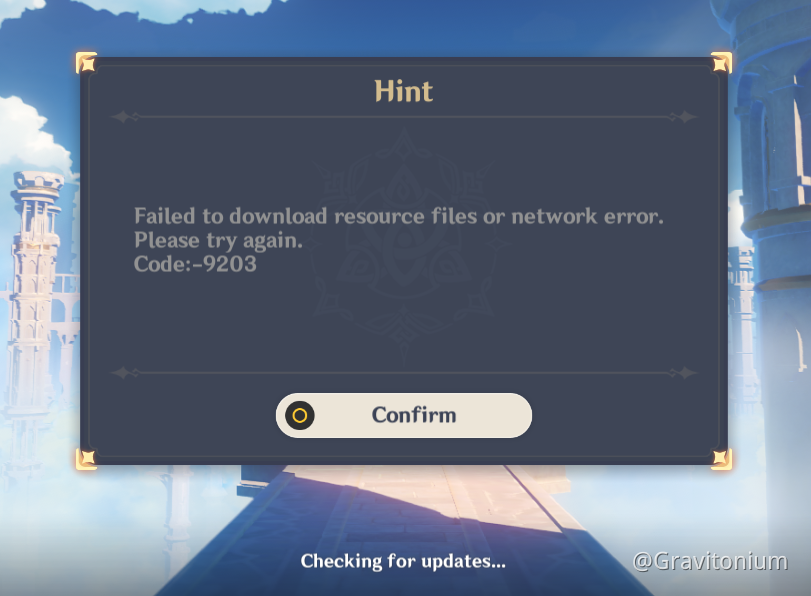 Cannot Connect to the Game Genshin Impact | HoYoLAB