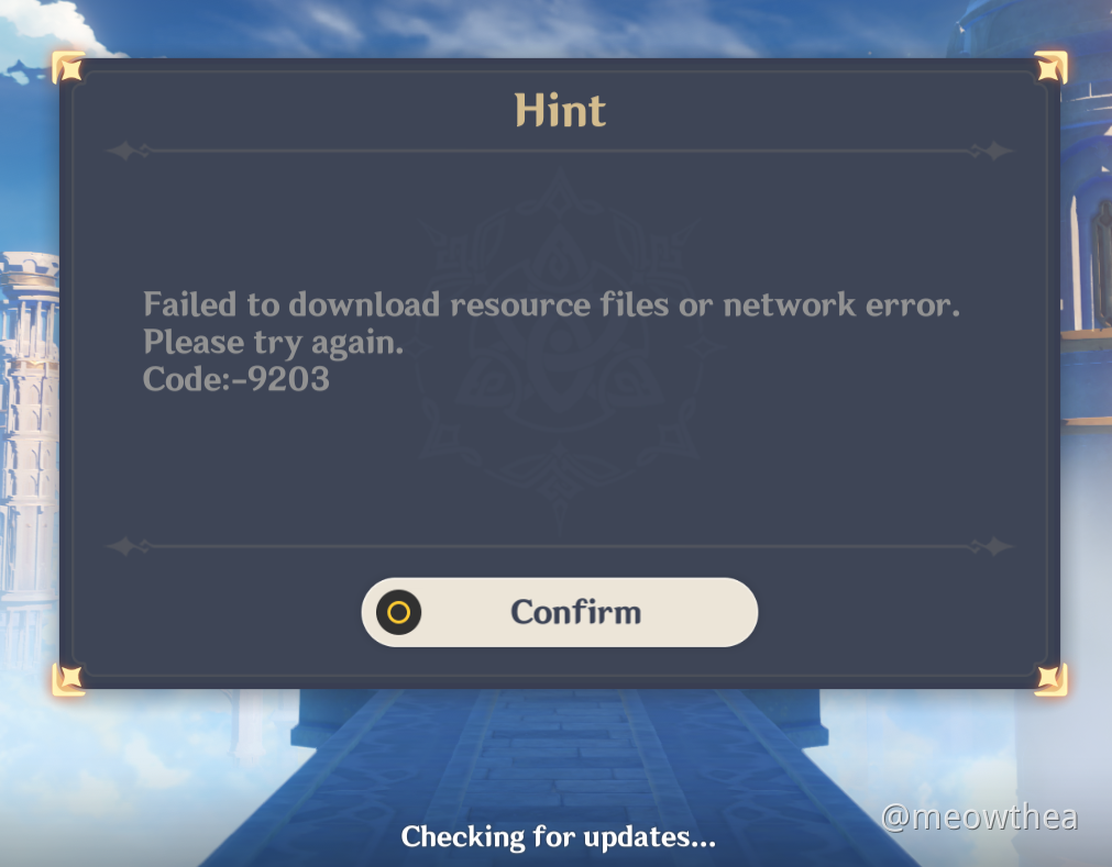  resolved help please genshin impact 9203 error code on pc genshin
